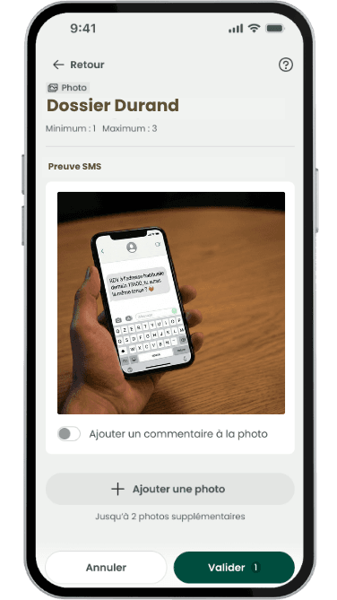 Exemple de preuve SMS certifiée avec Certificall